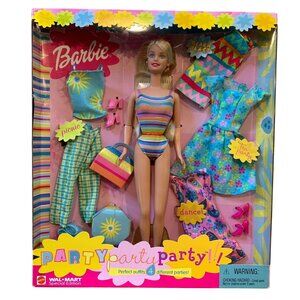 Barbie “Party Party Party” Doll 2001 Mattel #50815 WalMart Special Edition NRFB